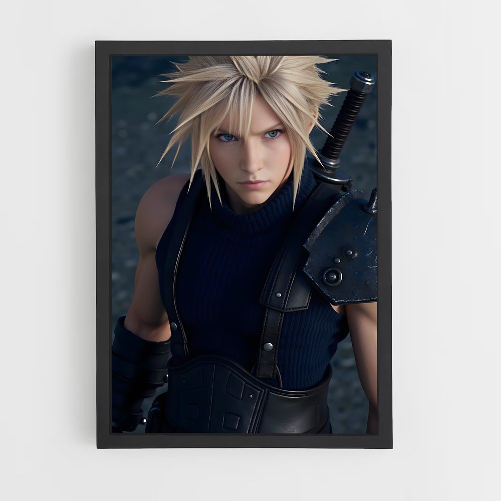 Poster Cloud strife – affiche Final Fantasy (vue 2)